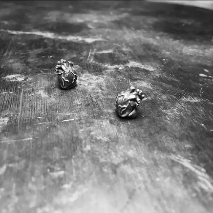 Vena Cava Heart Stud Earrings