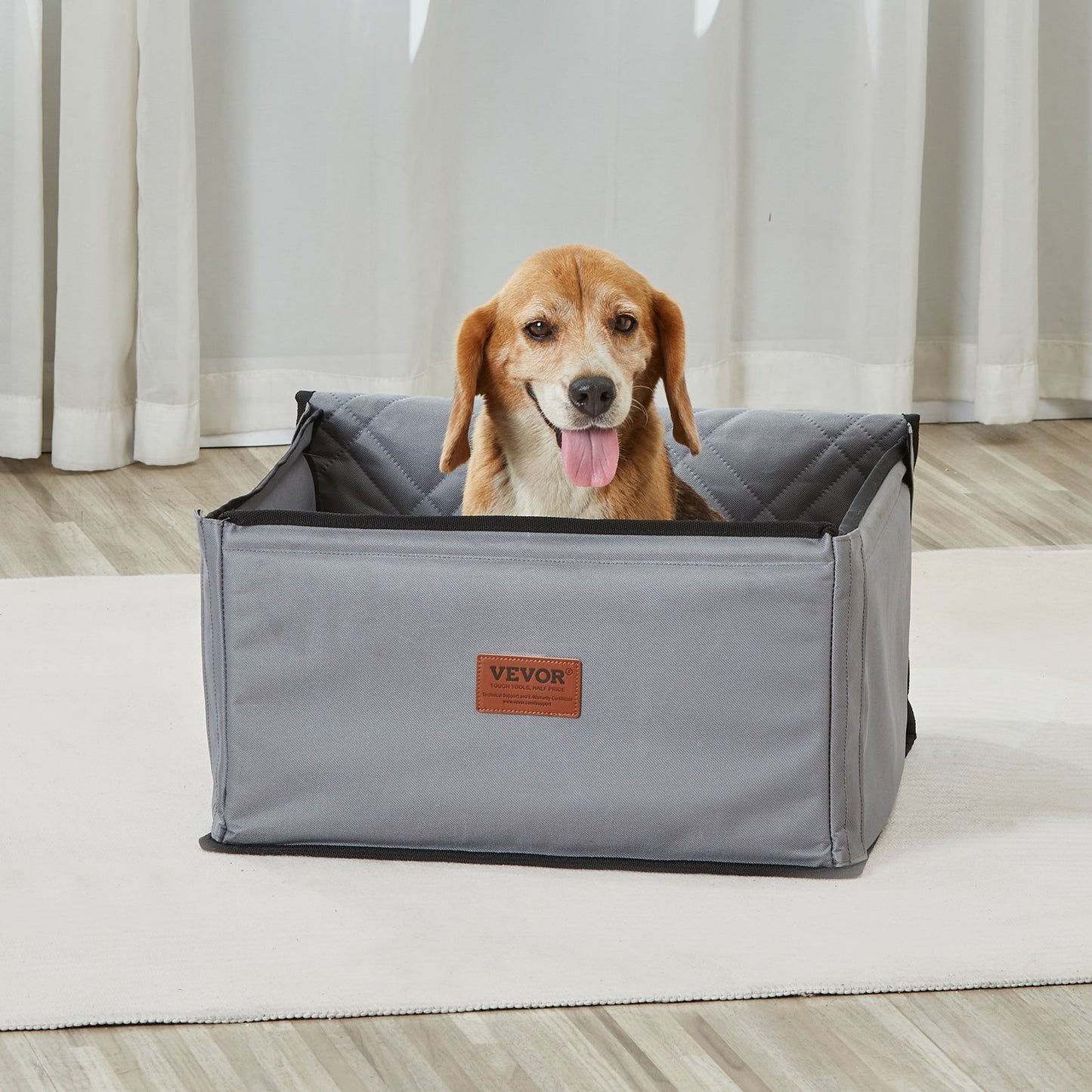 Dog Car Seat, Dog Booster Seat for Car with Support Frame, Pet Car
