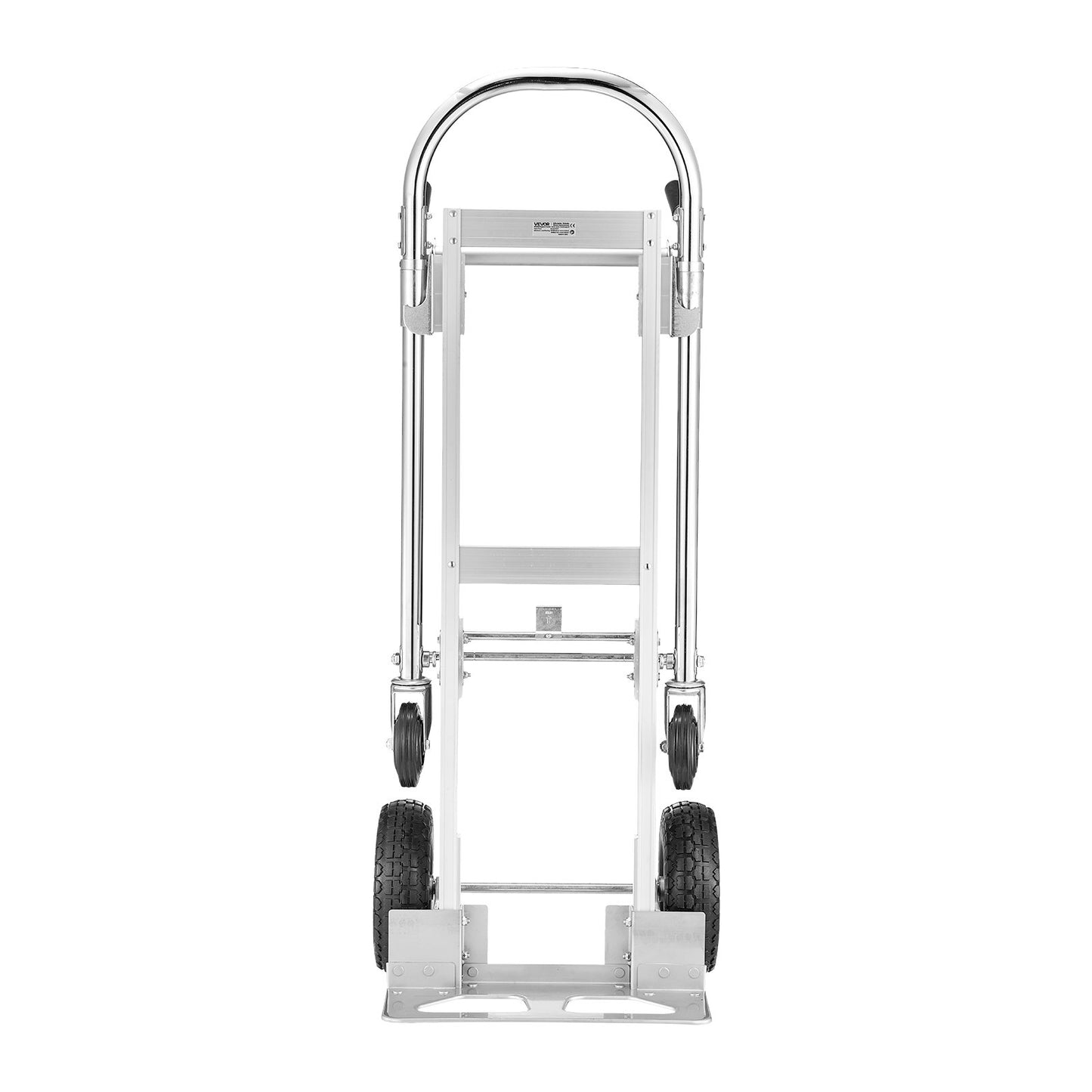 2 in 1 Hand Truck, 453.6 kg Load Capacity for 4-Wheel Mode,